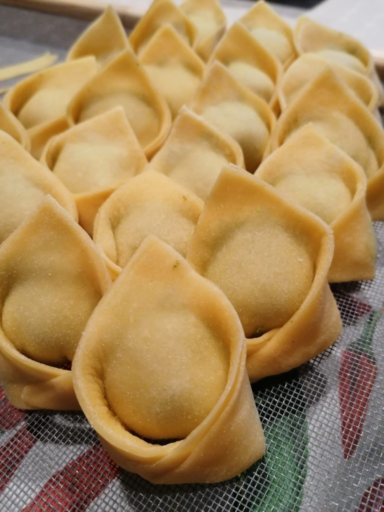 Tortellini ortiche e ricotta