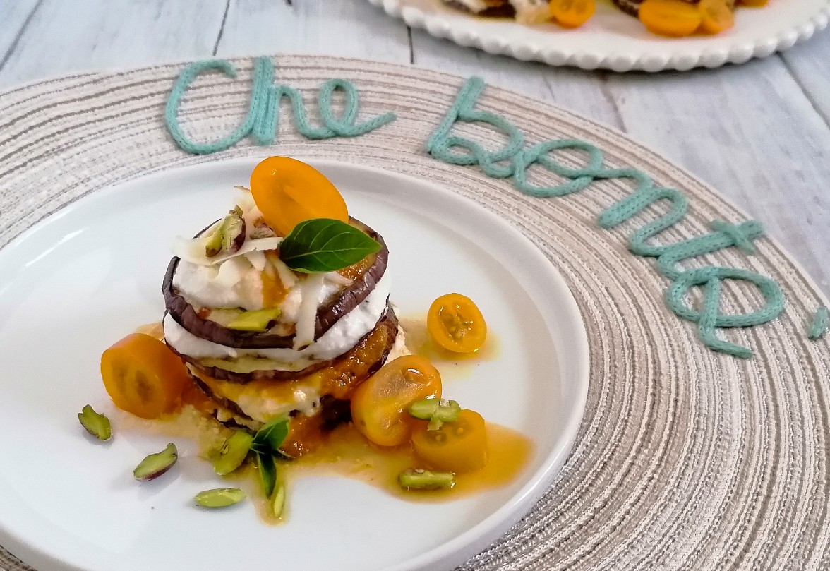 Parmigiana con datterini gialli